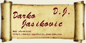 Darko Jasiković vizit kartica
